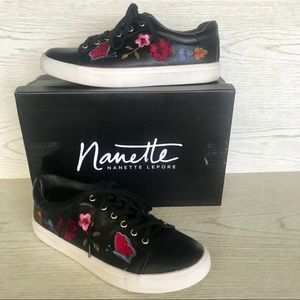 Nanette Lepore Sneakers Ladies Size 9 Black